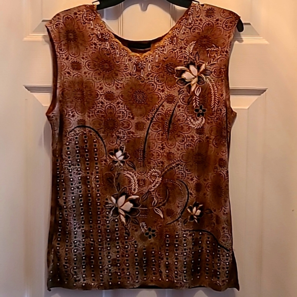LADIES T-C FASHION WIDE SHOULDER TANK, SIZE L